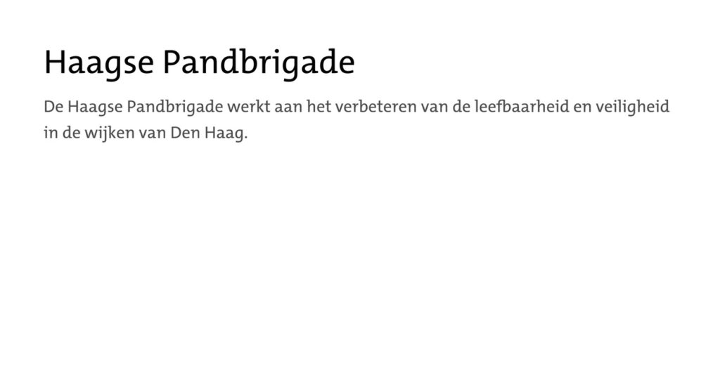 Haagse Pandbrigade