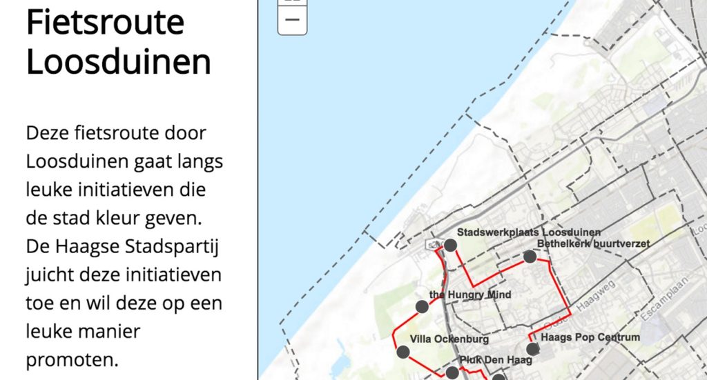 fietsroute Loosduinen