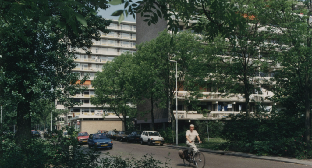 foto van een straat in mariahoeve met veel groen