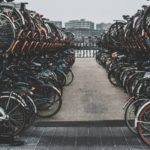 geparkeerde fietsen