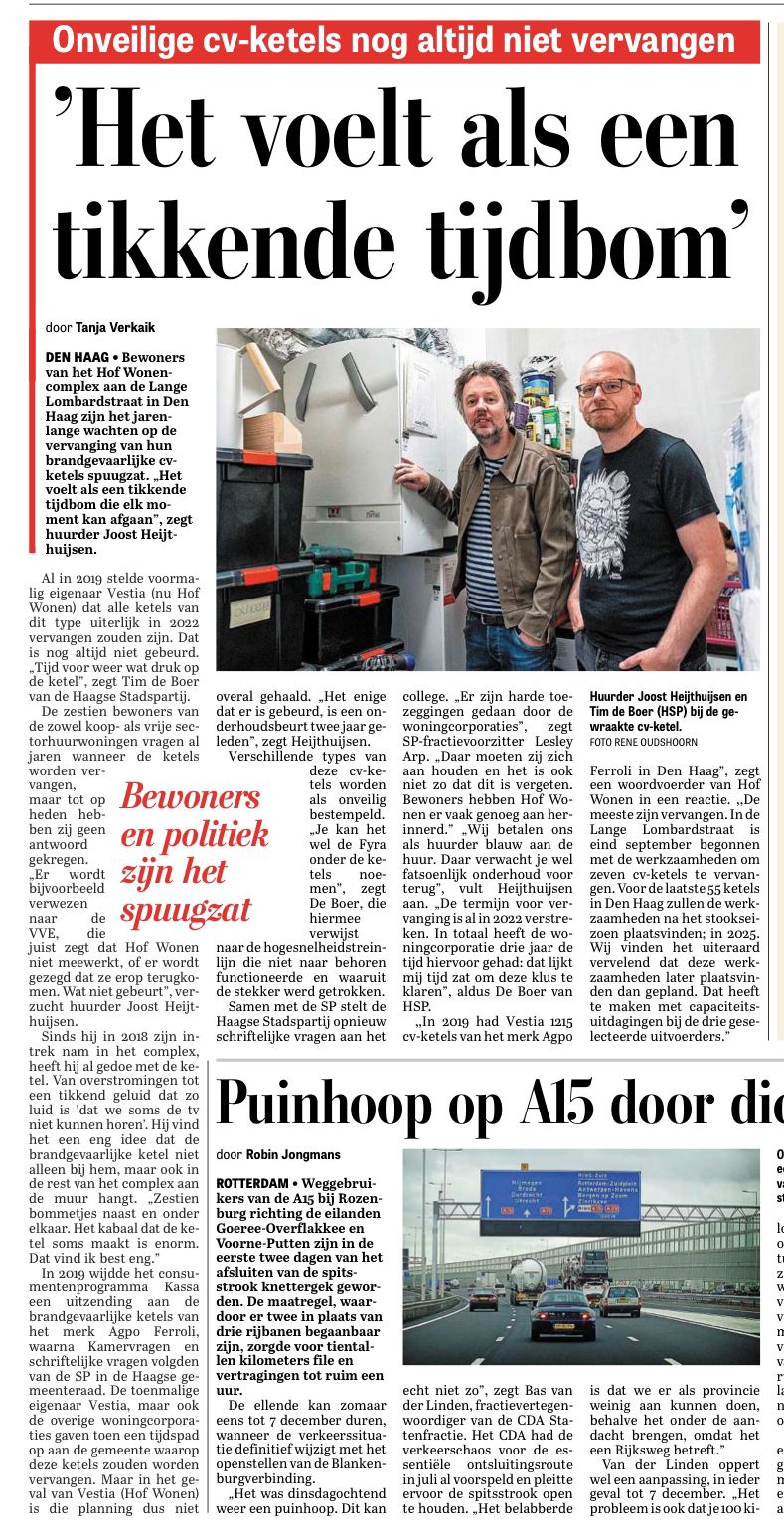 artikel telegraaf 